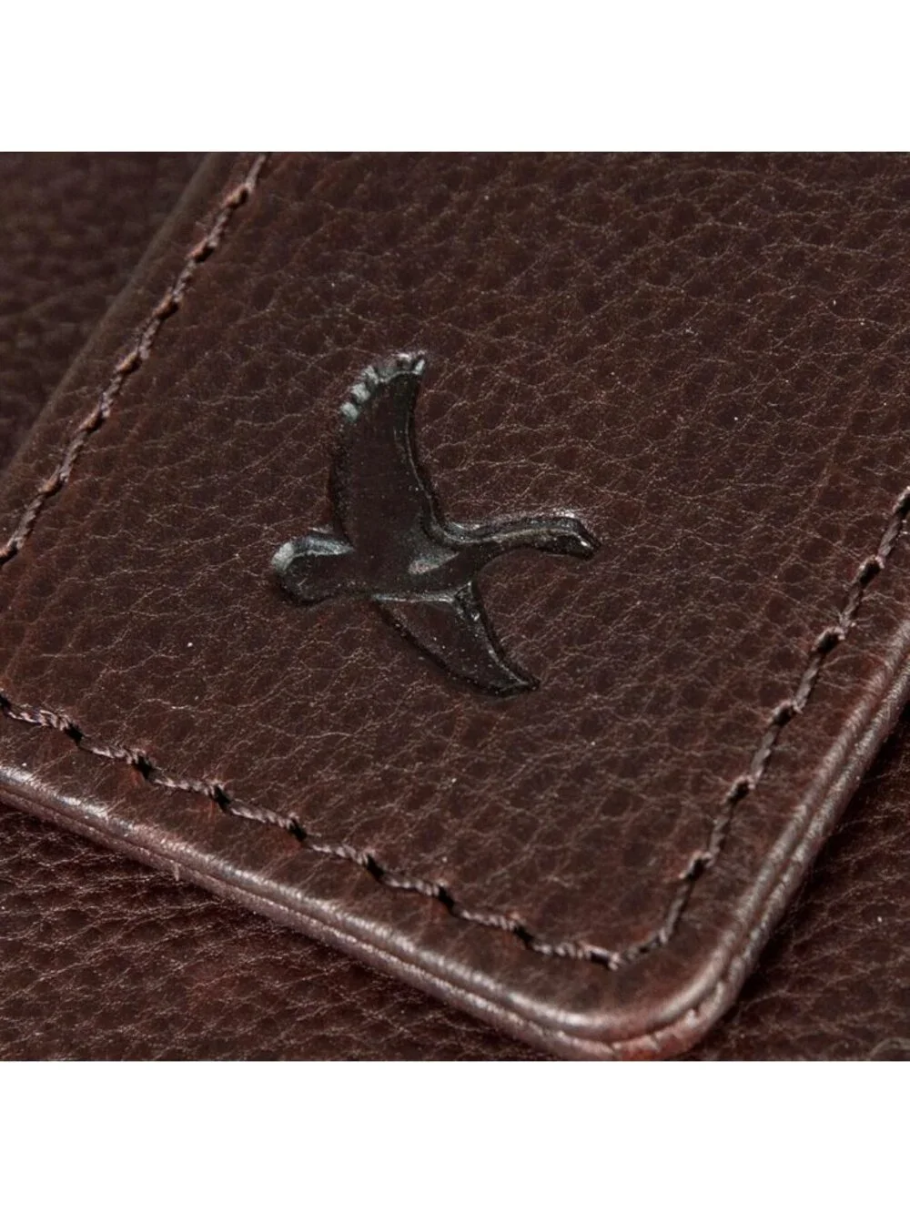 Rugged Leather Bifold Wallet for Men | RFID Protection | Money Clip & ID Window